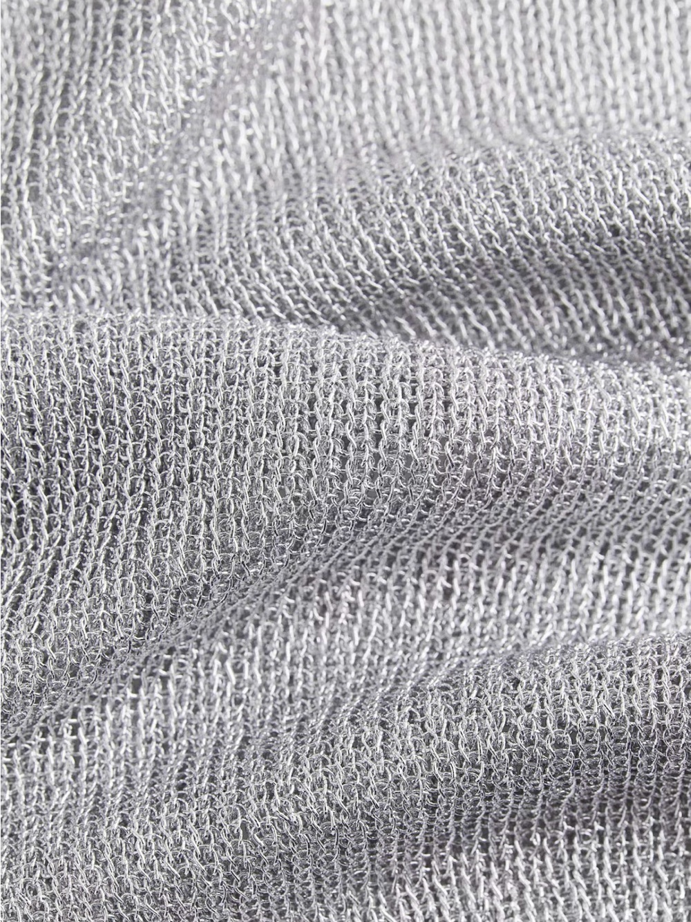 H&M Silver Sheer Knit Swim Coverup size medium - Picture 3 of 7